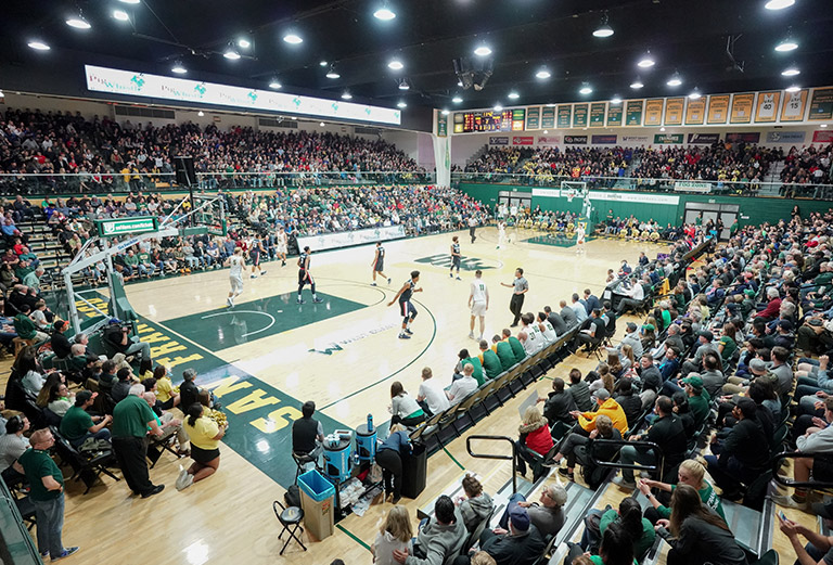 USF's War Memorial Gym during a men's basketball game
